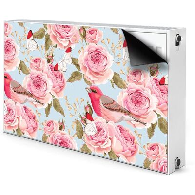 Ozdobny magnes na grzejnik Róże angielskie 100x60, Bluedecor Ozdobny magnes na grzejnik Róże angielskie 100x60, Bluedecor