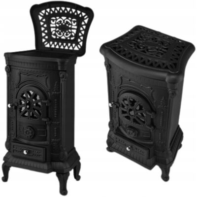 Inny producent Piec Kominek Piecyk Koza Wolnostojący 9 Kw Czarny Komin Żeliwny Stalowy Inny producent Piec Kominek Piecyk Koza Wolnostojący 9 Kw Czarny Komin Żeliwny Stalowy