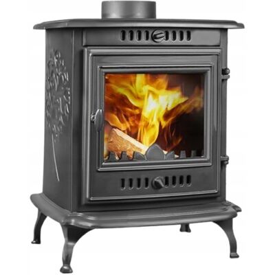 Inny producent Piec Kominek Piecyk Żeliwny Wolnostojący Koza 6,8 Kw Eco Komin Czarny Stal Inny producent Piec Kominek Piecyk Żeliwny Wolnostojący Koza 6,8 Kw Eco Komin Czarny Stal