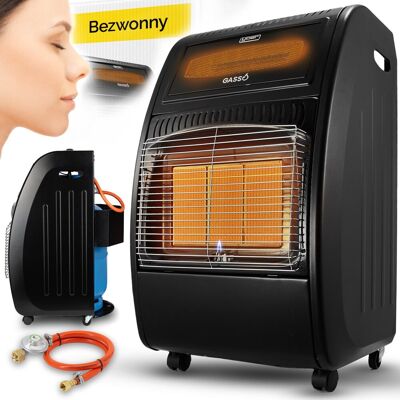 Piecyk gazowy na butlę 2w1 Grzejnik gaz LPG Yoer 5,7kW +Reduktor +FARELKA Piecyk gazowy na butlę 2w1 Grzejnik gaz LPG Yoer 5,7kW +Reduktor +FARELKA