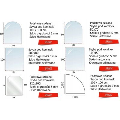 Inny producent Podstawa Szklana Hartowana - Szyba Pod Piec Lub Kominek 80x60 Cm Czarna Inny producent Podstawa Szklana Hartowana - Szyba Pod Piec Lub Kominek 80x60 Cm Czarna