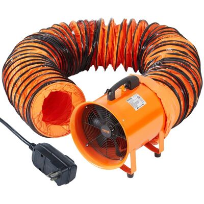 Vevor Przenośny Przemysłowy Wentylator Wyciągowy 304 mm Wąż 10 m Vevor Przenośny Przemysłowy Wentylator Wyciągowy 304 mm Wąż 10 m