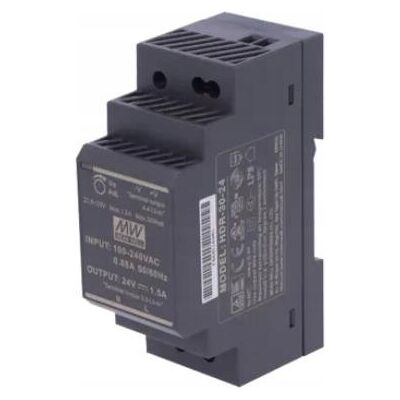 Przewodowy Zasilacz 24v Dc 30w Na Szynę Din Czarny Zs-24/30 Tech Sterowniki Przewodowy Zasilacz 24v Dc 30w Na Szynę Din Czarny Zs-24/30 Tech Sterowniki