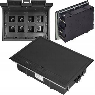Orno Puszka Podłogowa na Gniazda Modułowe Pokrywa Plastikowa Floorbox 8 Modułów Orno Puszka Podłogowa na Gniazda Modułowe Pokrywa Plastikowa Floorbox 8 Modułów