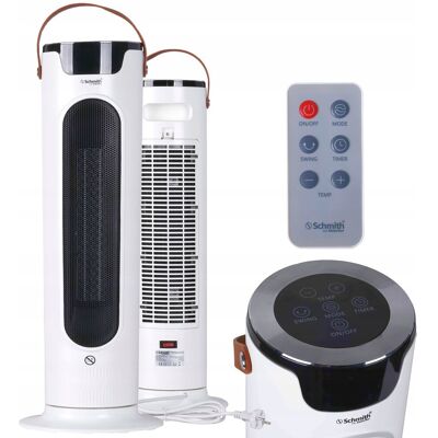 Schmith Grzejnik Cermiczny Kolumnowy 2Kw Oscylacja Timer Led + Pilot 2000W Schmith Grzejnik Cermiczny Kolumnowy 2Kw Oscylacja Timer Led + Pilot 2000W