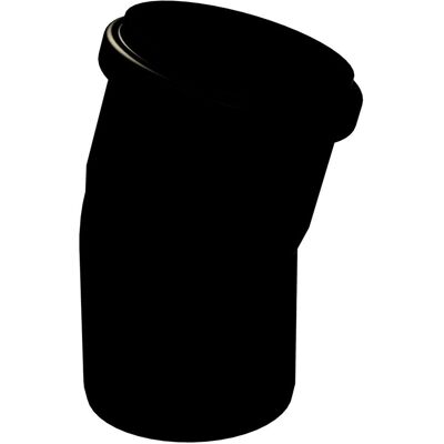 Almeva STARR Kolano 15° DN60 UV Stabilne Czarne Almeva STARR Kolano 15° DN60 UV Stabilne Czarne
