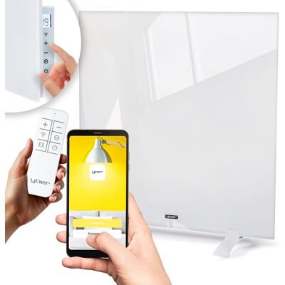 Szklany Grzejnik na podczerwień Yoer 400W Elektryczny Promiennik Łazienkowy Szklany Grzejnik na podczerwień Yoer 400W Elektryczny Promiennik Łazienkowy