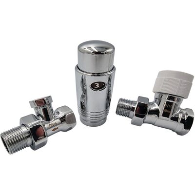 Termostat Zestaw Prosty 1/2” Chrom Zawór+Głowica+Powrót Hydroland Zt.Term.P.Ch Termostat Zestaw Prosty 1/2” Chrom Zawór+Głowica+Powrót Hydroland Zt.Term.P.Ch