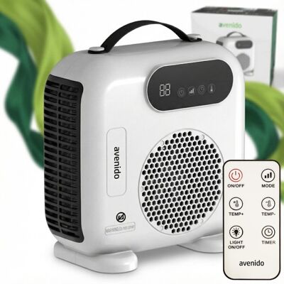 ACM Termowentylator 2000W z pilotem grzejnik elektryczny timer panel LED finkcja wentylatora zimny nadmuch avenido AV7757w ACM Termowentylator 2000W z pilotem grzejnik elektryczny timer panel LED finkcja wentylatora zimny nadmuch avenido AV7757w