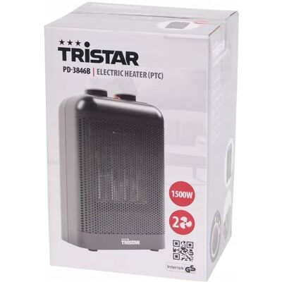 ZDTRADING Termowentylator Ceramiczny Tristar 1500W Czarny ZDTRADING Termowentylator Ceramiczny Tristar 1500W Czarny
