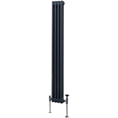 MonsterShop 2-kolumnowy radiator - antracytowy szary - 1800 x 202mm MonsterShop 2-kolumnowy radiator - antracytowy szary - 1800 x 202mm