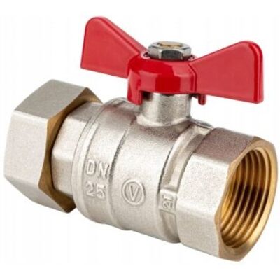 Valvex Spin Odcinający Kurek Kulowy Z Obrotową Nakrętką Z Motylkiem 1' X 1' Valvex Spin Odcinający Kurek Kulowy Z Obrotową Nakrętką Z Motylkiem 1' X 1'