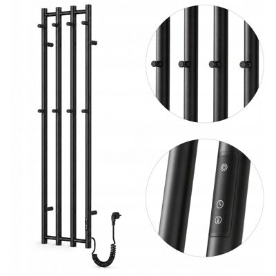 Inny producent VELAIR ZEN GRZEJNIK ŁAZIENKOWY ELEKTRYCZNY 250W z wieszakami CZARNY 140cm Inny producent VELAIR ZEN GRZEJNIK ŁAZIENKOWY ELEKTRYCZNY 250W z wieszakami CZARNY 140cm