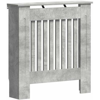 vidaXL Pokrywa Grzejnika Betonowy szary 78 x 19 x 81,5 cm vidaXL Pokrywa Grzejnika Betonowy szary 78 x 19 x 81,5 cm