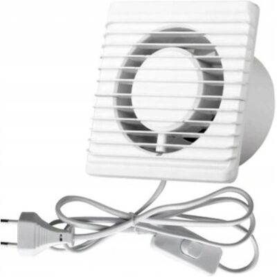 airroxy Wentylator łazienkowy fi80mm z przewodem zasilającym i z wtyczką. 26db airroxy Wentylator łazienkowy fi80mm z przewodem zasilającym i z wtyczką. 26db