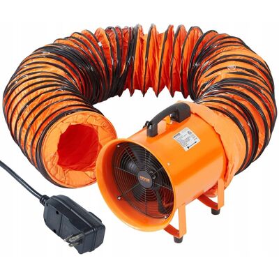Vevor Wentylator przemysłowy 406mm 900W 5175CFM z wężem 10m usuwanie dymu Vevor Wentylator przemysłowy 406mm 900W 5175CFM z wężem 10m usuwanie dymu