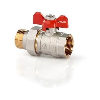 Valvex Zawór Kulowy Niklowany Oro Z Dławikiem Z Półśrubunkiem Z Motylkiem Aluminiowym (Mal) 1' Valvex Zawór Kulowy Niklowany Oro Z Dławikiem Z Półśrubunkiem Z Motylkiem Aluminiowym (Mal) 1'