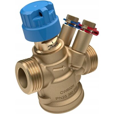 Danfoss Zawór regulacyjny niezależny od ciśnienia AB-QM, DN15 ze złączkami pomiarow Danfoss Zawór regulacyjny niezależny od ciśnienia AB-QM, DN15 ze złączkami pomiarow