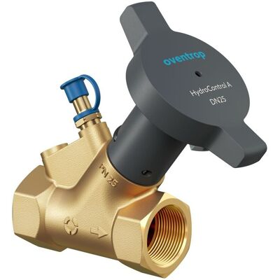 OVENTROP Zawór równoważący HydroControl A z gwintem wewnętrznym PN25 DN 15, z zaworkiem HydroPort Kvs=4,1 m3/h OVENTROP Zawór równoważący HydroControl A z gwintem wewnętrznym PN25 DN 15, z zaworkiem HydroPort Kvs=4,1 m3/h