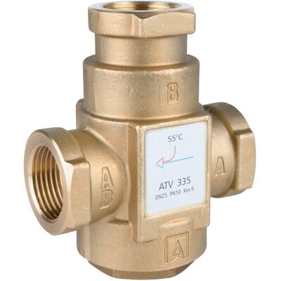 Zawór temperaturowy ATV 335, DN25, Rp1', 55°C, Kvs 9 m3/h AFRISO 1633500 / 1633510 Zawór temperaturowy ATV 335, DN25, Rp1', 55°C, Kvs 9 m3/h AFRISO 1633500 / 1633510