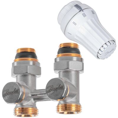 Danfoss Zestaw 2-elementowy - RAE/RLV-KS 1/2' Prosty(blister) Danfoss Zestaw 2-elementowy - RAE/RLV-KS 1/2' Prosty(blister)
