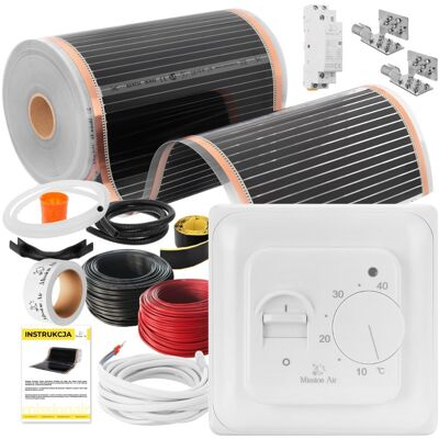 Mission Zestaw Ir Silver 160w 10m²,Szer.50cm + Aries Mission Zestaw Ir Silver 160w 10m²,Szer.50cm + Aries