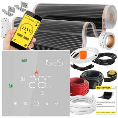 Mission ZESTAW IR SILVER 160W 4m²,szer.100cm + Leo White Mission ZESTAW IR SILVER 160W 4m²,szer.100cm + Leo White