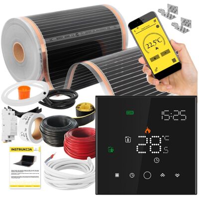 Mission ZESTAW IR SILVER 160W 4m²,szer.50cm + Leo Black Mission ZESTAW IR SILVER 160W 4m²,szer.50cm + Leo Black