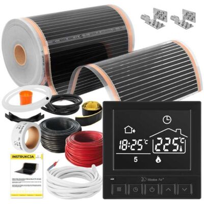Mission ZESTAW IR SILVER 160W 4m²,szer.50cm + Taurus Black Mission ZESTAW IR SILVER 160W 4m²,szer.50cm + Taurus Black