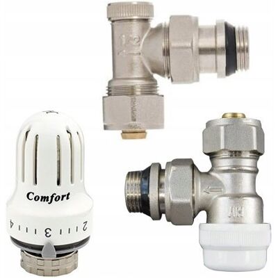 Hydroland Zestaw termostatyczny Comfort do PEX kątowy z572 Hydroland Zestaw termostatyczny Comfort do PEX kątowy z572