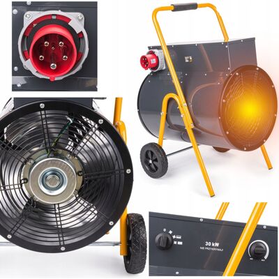 Powermat Duża Dmuchawa Nagrzewnica Elektryczna Farelka 30kw Grzejnik Przemysłowa Powermat Duża Dmuchawa Nagrzewnica Elektryczna Farelka 30kw Grzejnik Przemysłowa