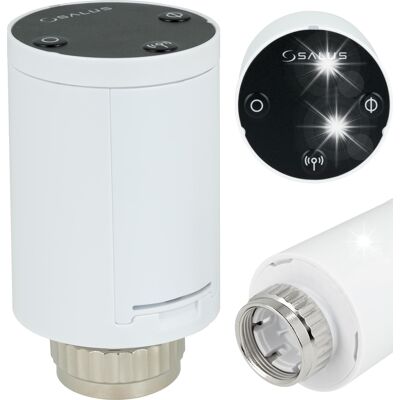 Elektroniczna Głowica Termostatyczna M28x1,5 Mm Salus Smart Home Zigbee Elektroniczna Głowica Termostatyczna M28x1,5 Mm Salus Smart Home Zigbee