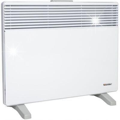 Elektryczny grzejnik konwektorowy przenośny ścienny termostat WARMTEC 1000W Elektryczny grzejnik konwektorowy przenośny ścienny termostat WARMTEC 1000W