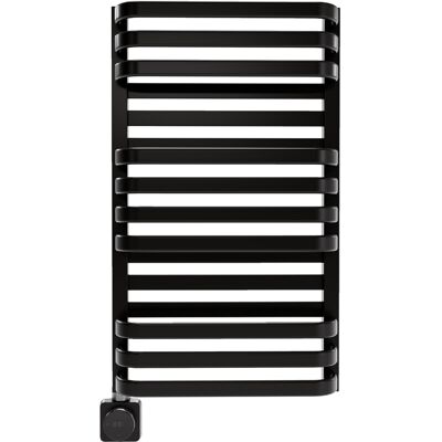 Grzejnik elektryczny łazienkowy Luxrad Plus New 72,6x43 czarny mat str grzałka Premio maskownica 400W Grzejnik elektryczny łazienkowy Luxrad Plus New 72,6x43 czarny mat str grzałka Premio maskownica 400W