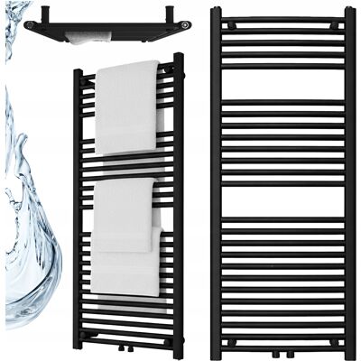 Hydrosan GRZEJNIK ŁAZIENKOWY ŚCIENNY PIONOWY WODNY DRABINKA 120x50 GAMA-BL-2 CZARNY Hydrosan GRZEJNIK ŁAZIENKOWY ŚCIENNY PIONOWY WODNY DRABINKA 120x50 GAMA-BL-2 CZARNY
