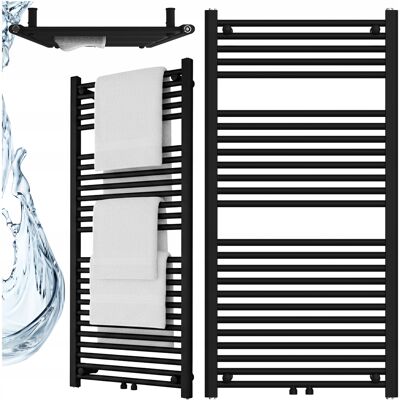 Hydrosan GRZEJNIK ŁAZIENKOWY ŚCIENNY PIONOWY WODNY DRABINKA 120x60 CORSO-BL-1 CZARNY Hydrosan GRZEJNIK ŁAZIENKOWY ŚCIENNY PIONOWY WODNY DRABINKA 120x60 CORSO-BL-1 CZARNY