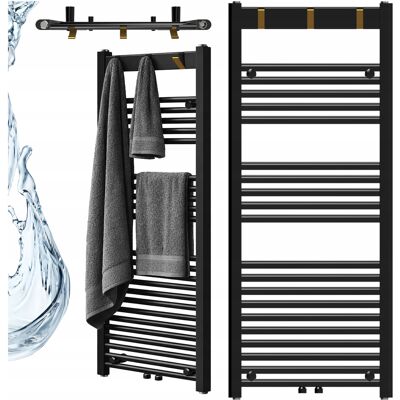 Hydrosan GRZEJNIK ŁAZIENKOWY WODNY PIONOWY DRABINKOWY 120x50 CZARNY YASUR Hydrosan GRZEJNIK ŁAZIENKOWY WODNY PIONOWY DRABINKOWY 120x50 CZARNY YASUR