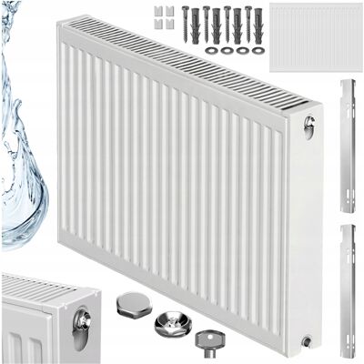 Hydrosan Grzejnik Pokojowy Wodny Panelowy Stalowy Płytowy C22 60x80 Boczny Biały Hydrosan Grzejnik Pokojowy Wodny Panelowy Stalowy Płytowy C22 60x80 Boczny Biały
