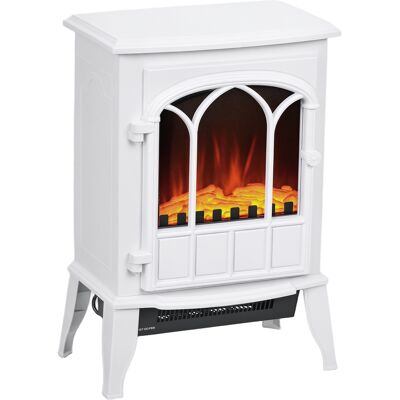 Kominek elektryczny HOMCOM cichy wolnostojący z efektem płomienia, 1/2 KW Kominek elektryczny HOMCOM cichy wolnostojący z efektem płomienia, 1/2 KW