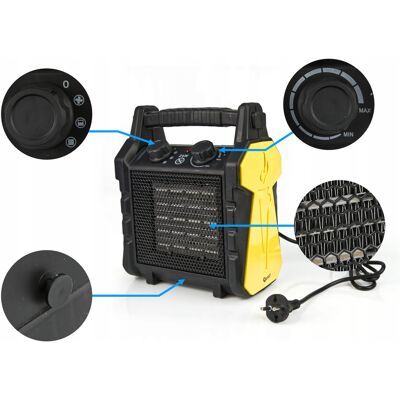Nagrzewnica Elektryczna Ceramiczna 2kw Geko 230v Z Termostatem Nagrzewnica Elektryczna Ceramiczna 2kw Geko 230v Z Termostatem