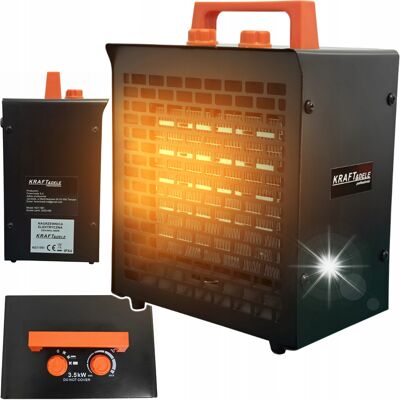 KRAFT&DELE Nagrzewnica Elektryczna Farelka Dmuchawa 3500w 3.5kw 230v Jednofazowa KRAFT&DELE Nagrzewnica Elektryczna Farelka Dmuchawa 3500w 3.5kw 230v Jednofazowa
