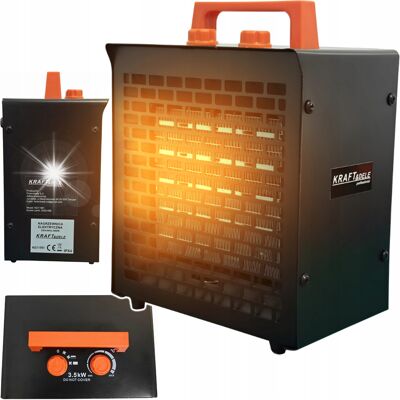 KRAFT&DELE Nagrzewnica Elektryczna Grzejnik Farelka 3500w Regulacja Termostat Kd11991 KRAFT&DELE Nagrzewnica Elektryczna Grzejnik Farelka 3500w Regulacja Termostat Kd11991