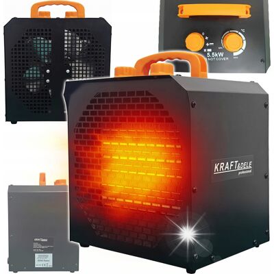 KRAFT&DELE Nagrzewnica Elektryczna Grzejnik Farelka 5500w Regulacja Termostat Kd11992 KRAFT&DELE Nagrzewnica Elektryczna Grzejnik Farelka 5500w Regulacja Termostat Kd11992