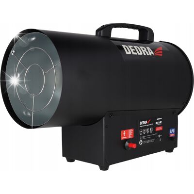 DEDRA Nagrzewnica Gazowa Dmuchawa + Wąż Reduktor 35kw Duża Moc Na Butlę Lpg Piezo DEDRA Nagrzewnica Gazowa Dmuchawa + Wąż Reduktor 35kw Duża Moc Na Butlę Lpg Piezo