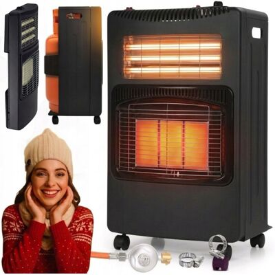 KRAFT&DELE Piecyk Gazowy Na Butle Grzejnik Składany 5,4kw + Farelka Elektryczny 2w1 KRAFT&DELE Piecyk Gazowy Na Butle Grzejnik Składany 5,4kw + Farelka Elektryczny 2w1