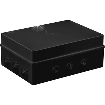 PAWBOL PUSZKA OBUDOWA NATYNKOWA HERMETYCZNA SKRZYNKA 300x220x120mm IP65 CZARNA PAWBOL PUSZKA OBUDOWA NATYNKOWA HERMETYCZNA SKRZYNKA 300x220x120mm IP65 CZARNA