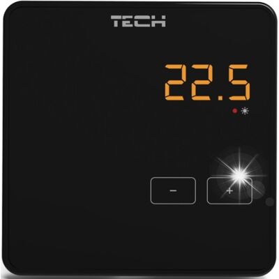 Regulator Sterownik Pokojowy Dwustanowy Przewodowy Czarny R-9 Z Tech Regulator Sterownik Pokojowy Dwustanowy Przewodowy Czarny R-9 Z Tech
