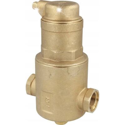 AFRISO Separator Filtr Powietrza Do Instalacji C.O. Fi 1' Solidny Mosiężny Far312 AFRISO Separator Filtr Powietrza Do Instalacji C.O. Fi 1' Solidny Mosiężny Far312