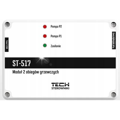 Sterownik Moduł Integrator Do Dwóch Obiegów Grzewczych Pomp Co Tech St-517 Sterownik Moduł Integrator Do Dwóch Obiegów Grzewczych Pomp Co Tech St-517