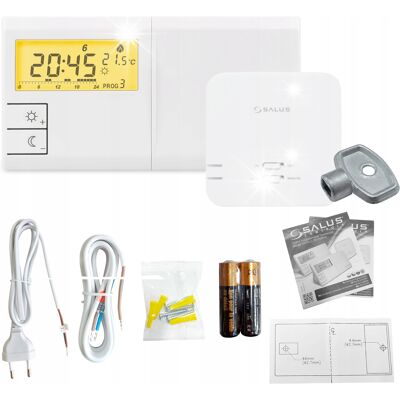 SALUS Sterownik Regulator Temperatury Bezprzewodowy Termostat Pokojowy Tygodniowy SALUS Sterownik Regulator Temperatury Bezprzewodowy Termostat Pokojowy Tygodniowy